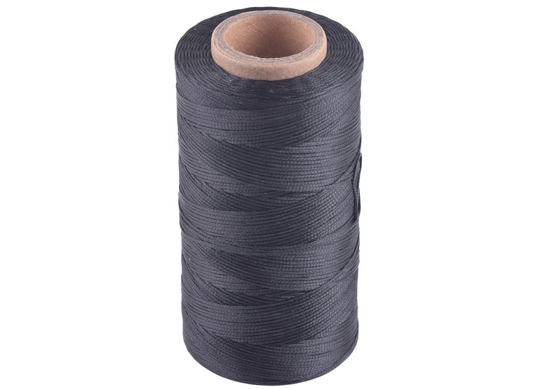 KONMAY 1 Roll 150D/0.8mm 283 Yards Black Flat Leather Sewing Waxed Thread for Leather Stitching/Bookbinding/Leather Repairing/Jewelry Making - Image 4